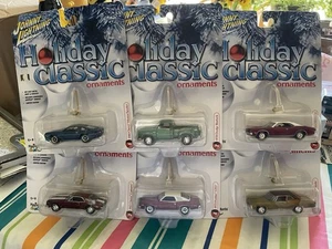 2016 johnny lightning holiday classic ornaments complete set of 6 - Picture 1 of 6