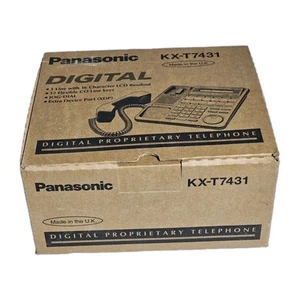 Panasonic KX-T7431 12-button Display Digital Phone Black *New In original box* - Picture 1 of 9