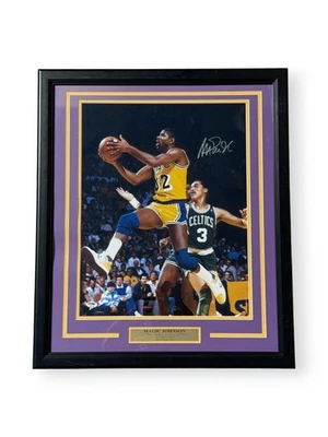 Magic Johnson Signed Autographed 16x20 Photo Lakers Framed PSA 6A17874 - Image 1 of 4