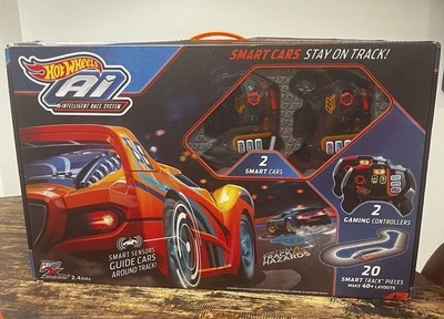 Hot Wheels Ai Smart Cars Intelligent Race System 2 Cars 2 Controllers EUC - Image 1 of 4