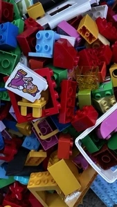 LEGO DUPLO 100 pcs Lot RANDOM BULK mixed colors bricks parts specialty pieces - Picture 1 of 1