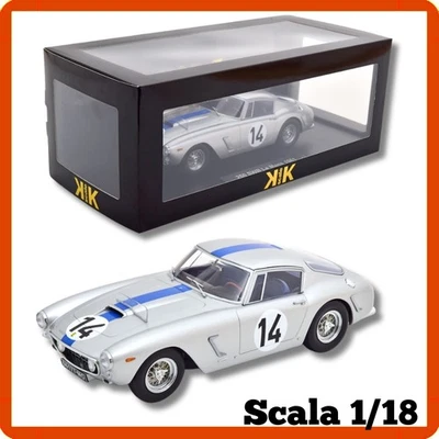Modellino auto statico scala 1/18 diecast FERRARI 250 SWB LE MANS 1961 KK Scale - Immagine 1 di 4