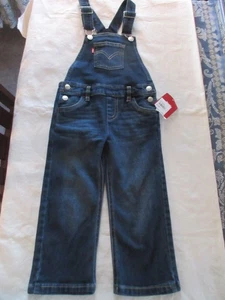 Levi's Kleinkind Mädchen Jungen Unisex Overall 2T blau Jeans Denim NEU Neu mit Etikett - Bild 1 von 8