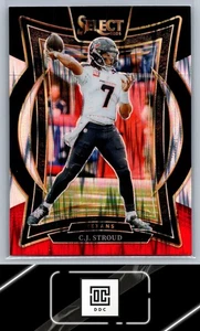 Panini Select #42 C.J. 2024 Amortiguador Stroud Prizm negro y rojo - Imagen 1 de 2