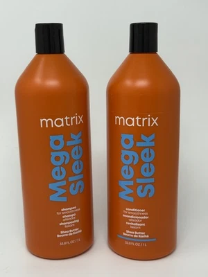 Matrix Total Results Mega Sleek Shampoo & Conditioner Liter Duo - 33.8 Oz. - Image 1 of 4