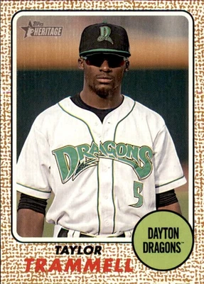 2017 Topps Heritage Minors Baseball Minor League Card #102 Taylor Trammell  - Image 1 of 2