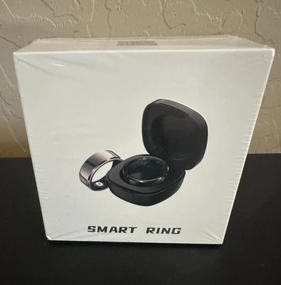 ECTRI Smart Ring Waterproof Fitness Tracker Charging Case, Size 12, Black NIB - Image 1 of 4