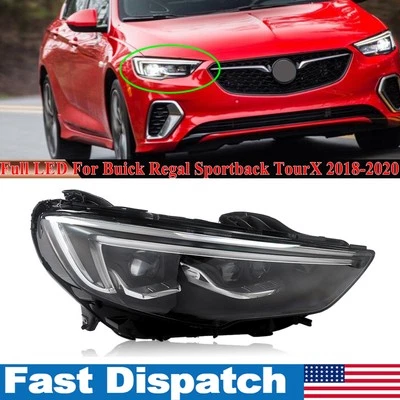 For Buick Regal 18-20 Full LED Headlight Headlamp Assembly Passenger Right Side Foto 1 de 4
