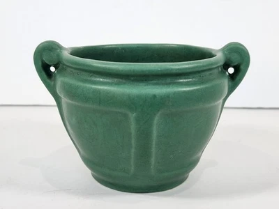 Roseville Art Pottery Vintage 1910 Mission Arts & Crafts Matte Green Jardiniere - Image 1 of 4