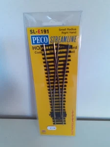 Peco SL E191 Streamline Ho Aiguillage Droit Neuf - Foto 1 di 4