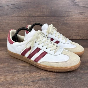 Adidas Samba OG Deportivas y Ricas Hombre Entrenadores Blanco Borgoña - Talla UK 9 - Imagen 1 de 13