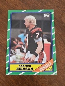 Tarjeta de fútbol americano 1986 Topps Boomer Esiason RC Rookie #255 Bengals - Imagen 1 de 2