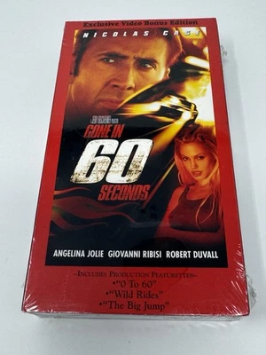 GONE IN 60 SECONDS Touchstone VHS Print Factory Sealed New w/ Watermark - Image 1 of 3