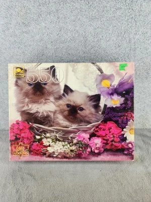Vintage Kittens and Flowers 550 Piece Jigsaw Puzzle by Golden - SEALED - Image 1 of 3
