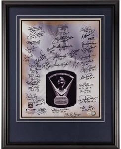 Beautiful Sandy Koufax Cy Young Winners Signed Huge 25x29 Photo 37 Sigs PSA JSA - Picture 1 of 19