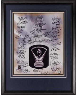 Beautiful Sandy Koufax Cy Young Winners Signed Huge 25x29 Photo 37 Sigs PSA JSA - Image 1 of 4