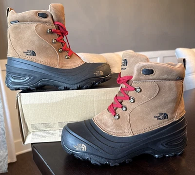 Youth Sz 7 The North Face NF0A2T5R Chilkat Lace II Boot Toasted Brown TNF Black - Image 1 of 4