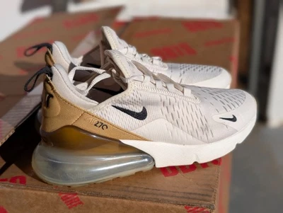 Nike Air Max 270 womens size 6.5 Brown and White - Image 1 of 4