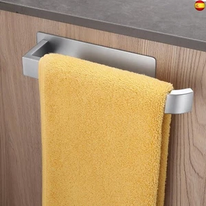 ALOCEO Toalleros de Baño sin Taladro Acero Inoxidable Toallero Adhesivo Plata - Imagen 1 de 8