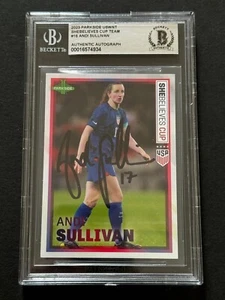 ANDI SULLIVAN Signed 2023 Parkside She Believes Cup Auto Beckett BAS Slabbed - Picture 1 of 2