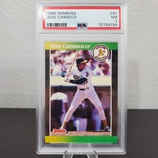 1989 Panini Donruss #91 Jose Canseco PSA 7