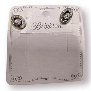 Pendientes Brighton Plata Cristal Remolino Cristal Colgante Glamour - Imagen 1 de 3