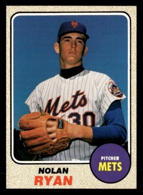 Tarjeta Oddball Estilo 1968 Nolan Ryan de 1990 Mets de Nueva York Foto 1 de 2