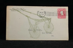 Ohio: Marion 1907 McMurray Horse Sulky Illustrated Advertising Cover - Picture 1 of 2