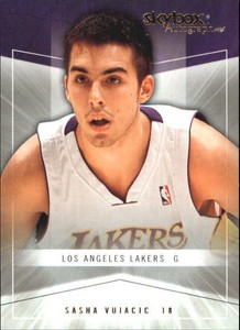 2004-05 Skybox Autographics Insignia Basketball Card #88 Sasha Vujacic /150