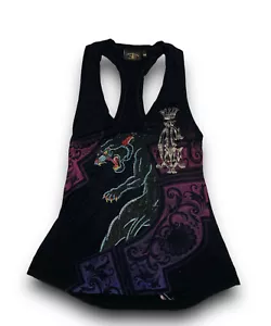 Christian Audigier Y2K Tank Top Size XS Made in USA VTG - Picture 1 of 12