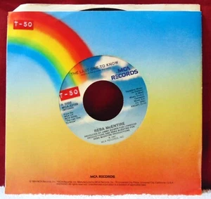 Reba McEntire The Last One To Know 1987 MCA Country 7" 45RPM Vinyl Record NM/EX - Picture 1 of 4