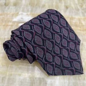 Corbata de seda de diseño mod multicolor de mediados de siglo Giorgio Armani con motivo hecho a mano cuello - Imagen 1 de 7
