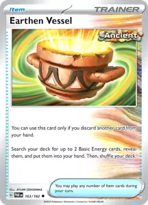 Pokemon Earthen Vessel 163/182 Holofoil Reverse Paradox Rift - Imagen 1 de 1