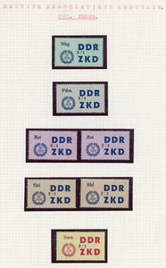 Alemania RDA 1964 RARO reverso del libro estampillas de servicio Michel# 31-45 como nuevas OG NH💥 - Imagen 1 de 2