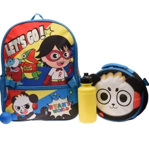 Zaino 16" Ryans World set 4 pezzi borsa scuola con porta pranzo e borraccia - Foto 1 di 1