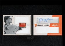 2013 Panini America's Pastime Booklet /99 Brandon Barnes #281 Rookie Auto RC