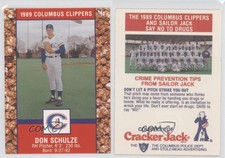 1989 Cracker Jack Columbus Clippers Police Don Schulze #11