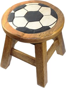 Budawi® Kinderhocker Kinderstuhl Stuhl mit Motiv " Fußball " aus Holz - Bild 1 von 3