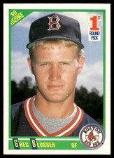 1990 Score 1st Round Pick #681 Greg Blosser Rookie Boston Red Sox