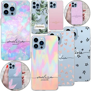 Print Personalised Case TPU Phone Cover For iPhone 16e 16 Pro Max 15 14 Plus 13 - Picture 1 of 112
