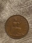 1944 One Penny King George Vi Very Nice Collectible British Old Coin Circulated