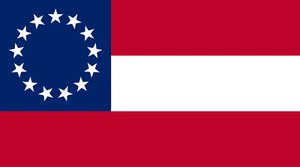 2 x Südstaaten 1861–1863 Aufkleber Sticker 12 x 8 cm Flagge - Bild 1 von 1