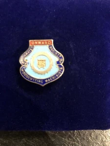 Amalgamated Society Of Woodcutters Machinists Trade Union. Enamel 1940s Pin Badg - Picture 1 of 5