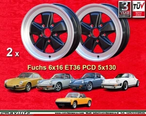 2 Cerchi Porsche 911 6x16 2 Stk Felgen Teilegutachten wheels jantes llantas - Imagen 1 de 24