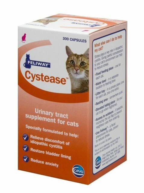 Feliway Cystease 125mg Cat Calming Capsules x 300 - Image 1 of 1