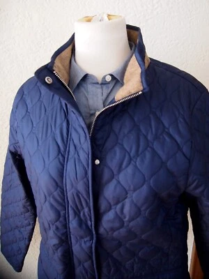 Chaqueta de viaje Peter Millar Crown Sport acolchada negra para mujer nueva con etiquetas L $250 azul marino Foto 1 de 4