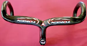 Token 40 X110 Carbon Fiber Road Integrated Handlebar -Stem, Computer Bracket - Picture 1 of 7