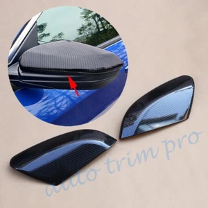 Carbon Fiber Door Rear View Mirror Cover Trim For Civic 10th 2016-21 Accessories - Picture 1 of 7