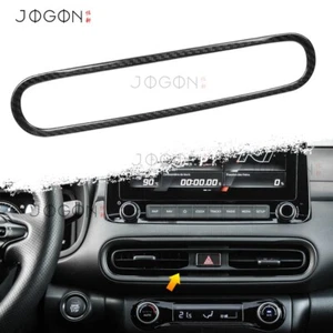 Real Carbon Middle Vent Cover Console A/C Decor For Hyundai N Kona N Sport 2022+ - Picture 1 of 13