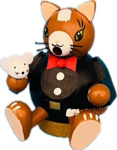 Minikugelrauchfigur Katze 8 cm #26726 - Bild 1 von 2